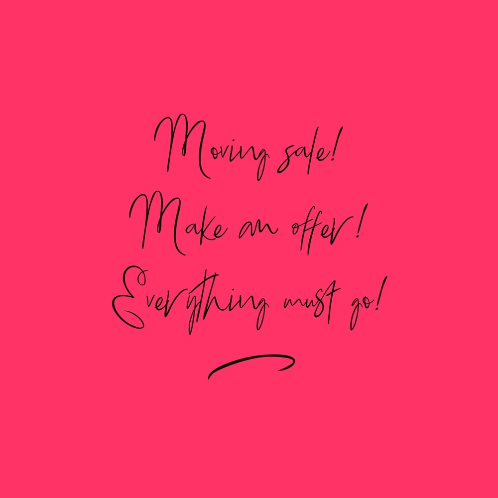Moving sale!  Please clean out my closet!
